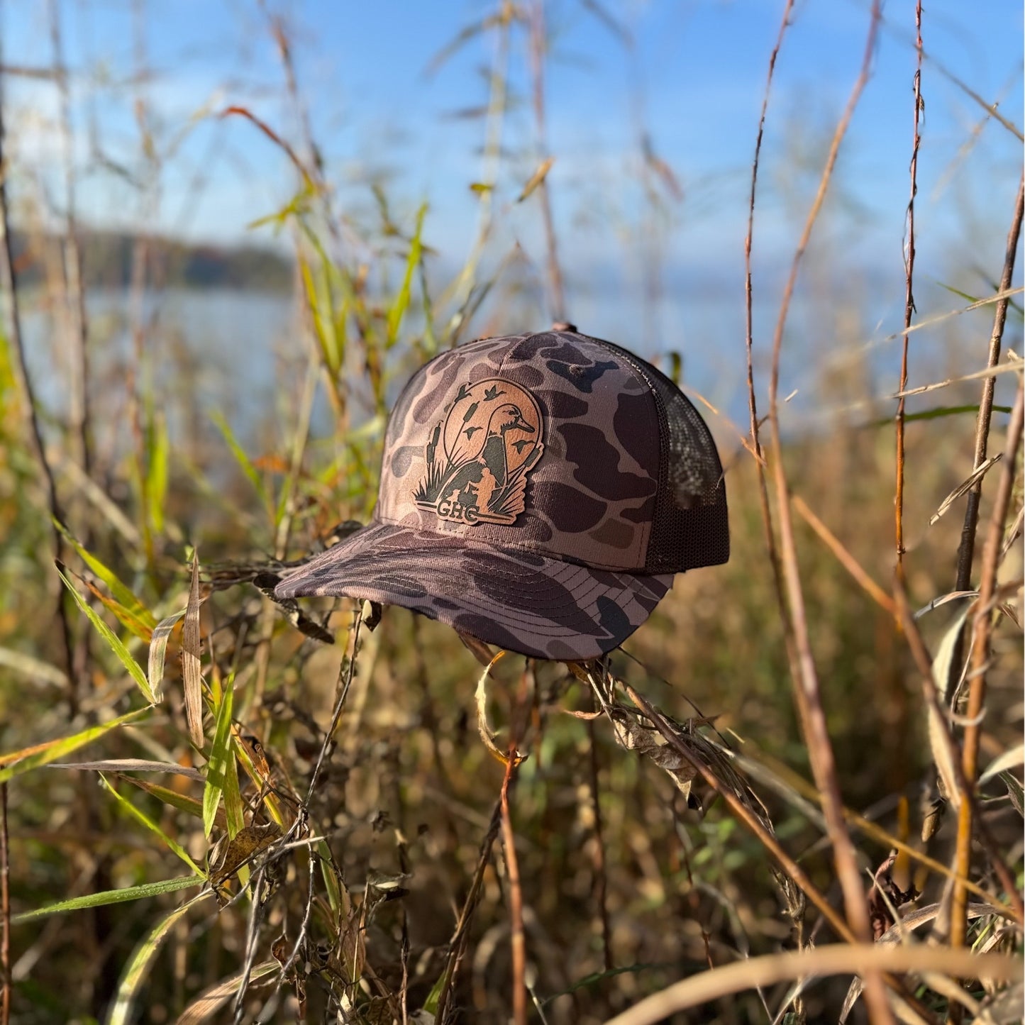 Clothing | Green Head Hat Co. 5 Panel | Duck Camo Hat