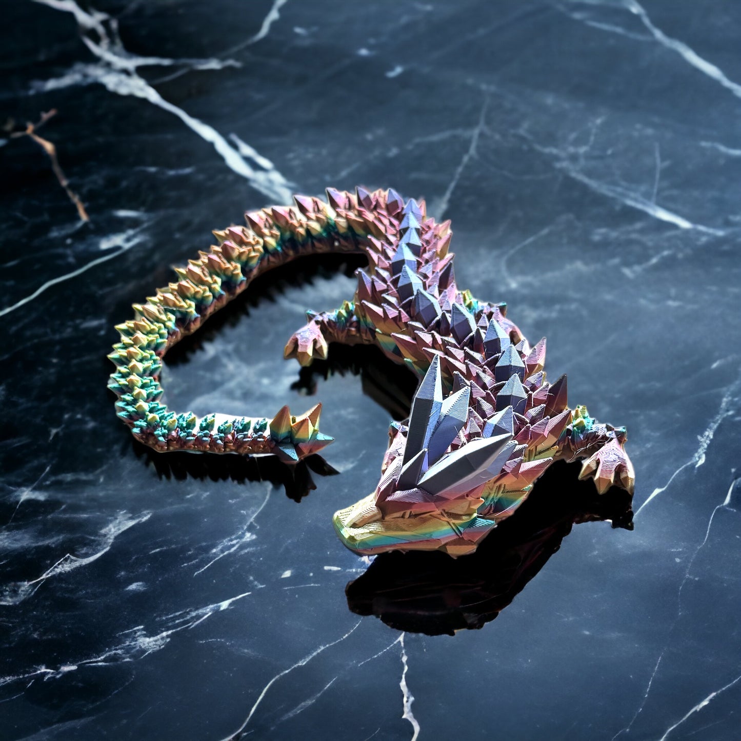 3D Print | Articulating Crystal Dragon