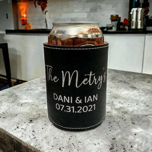 Wedding | Leatherette Can Koozie