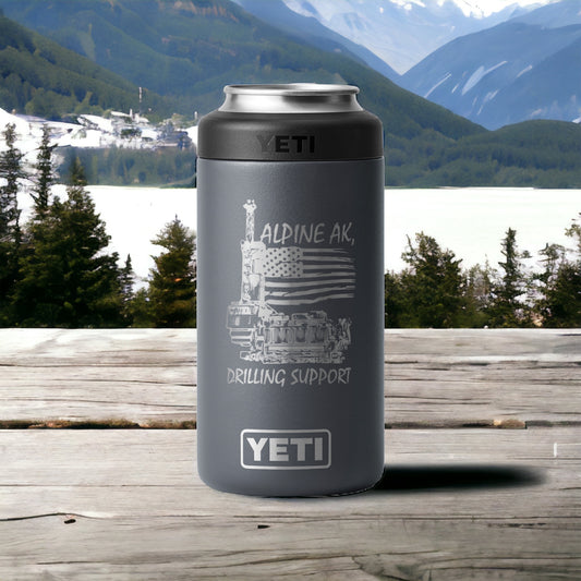 Drinkware | Alpine AK Oil Rig 16oz YETI Colster