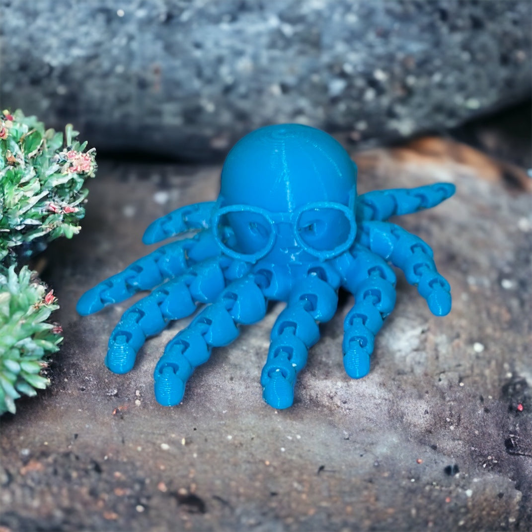 3D Print | Articulating Octopus w/ Glasses