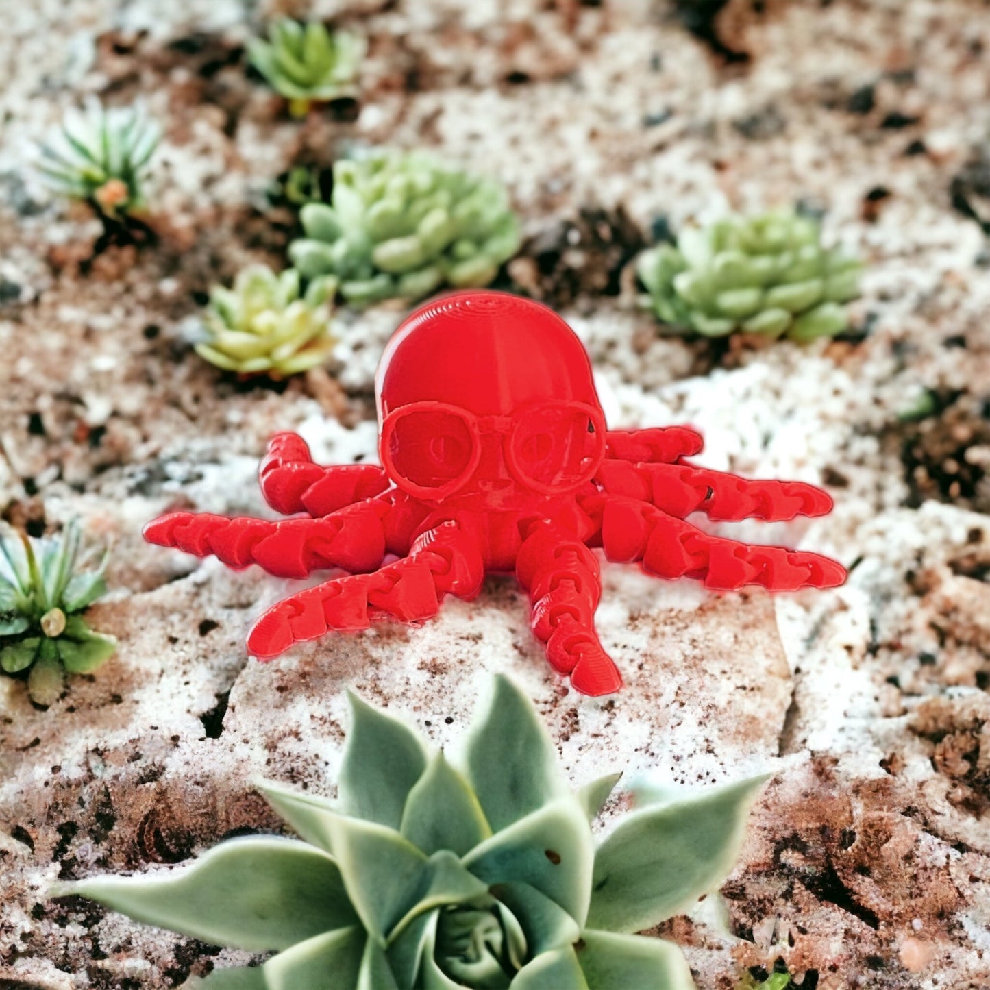 3D Print | Articulating Octopus w/ Glasses