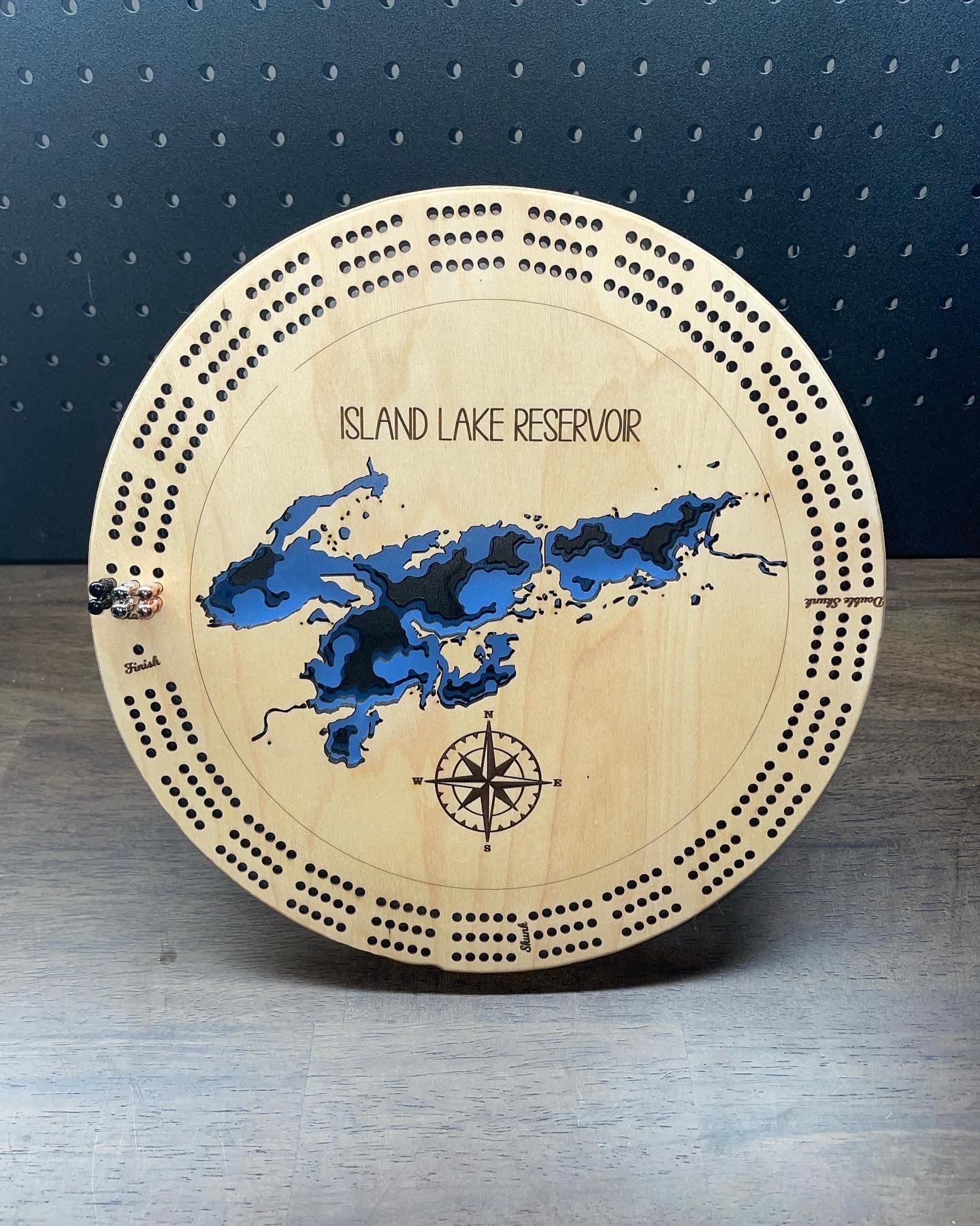 Board Game | Custom Lake Cribbage Board