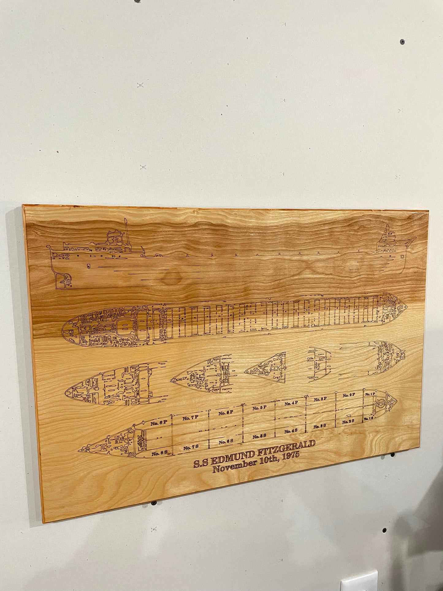 Wooden Sign | Edmund Fitzgerald | 16x24