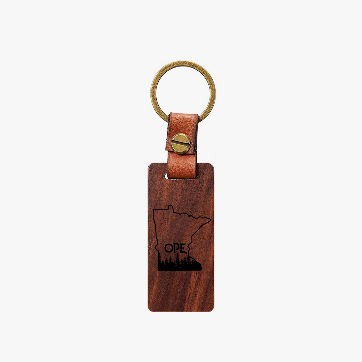 Keychain | Ope Minnesota Wooden Keychain