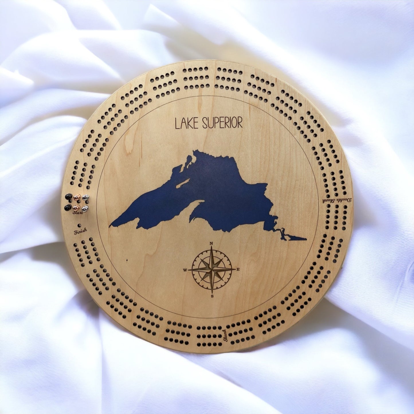 Board Game | Custom Lake Cribbage Board