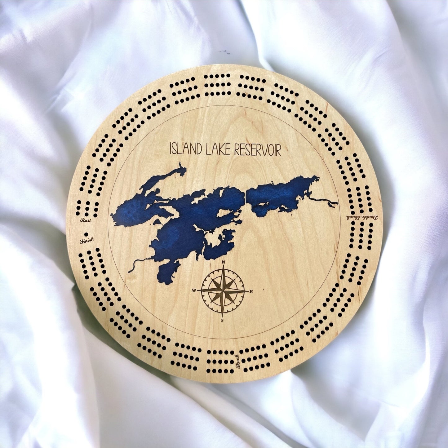 Board Game | Custom Lake Cribbage Board