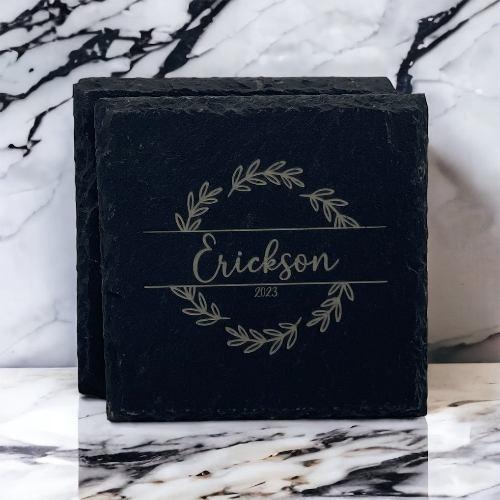 Gifts | Customized Slate Coaster 4"