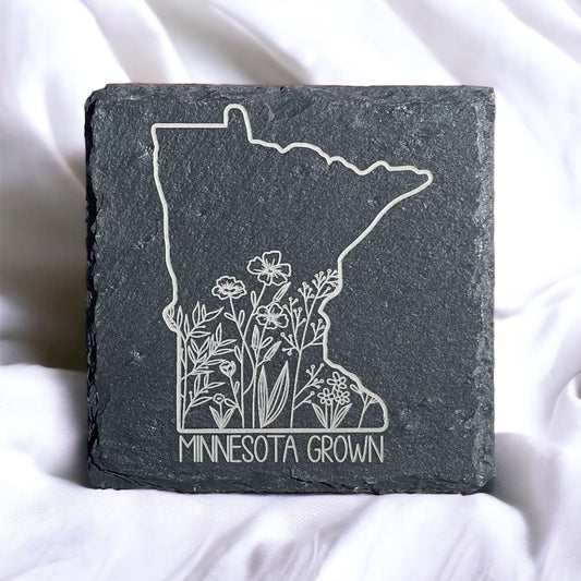 Gifts | Minnesota Grown Wildflower - 4 Slate Coaster Set