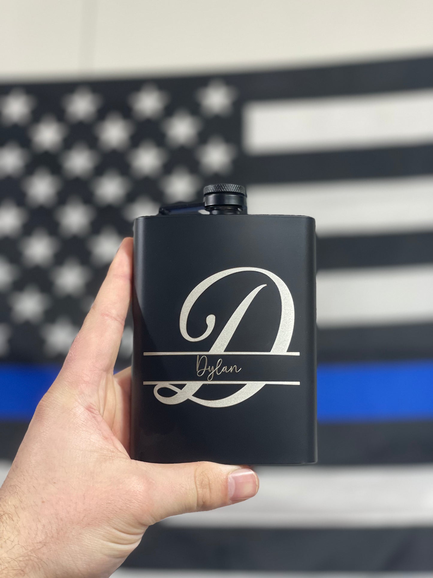 Wedding | Flask- 8oz Black