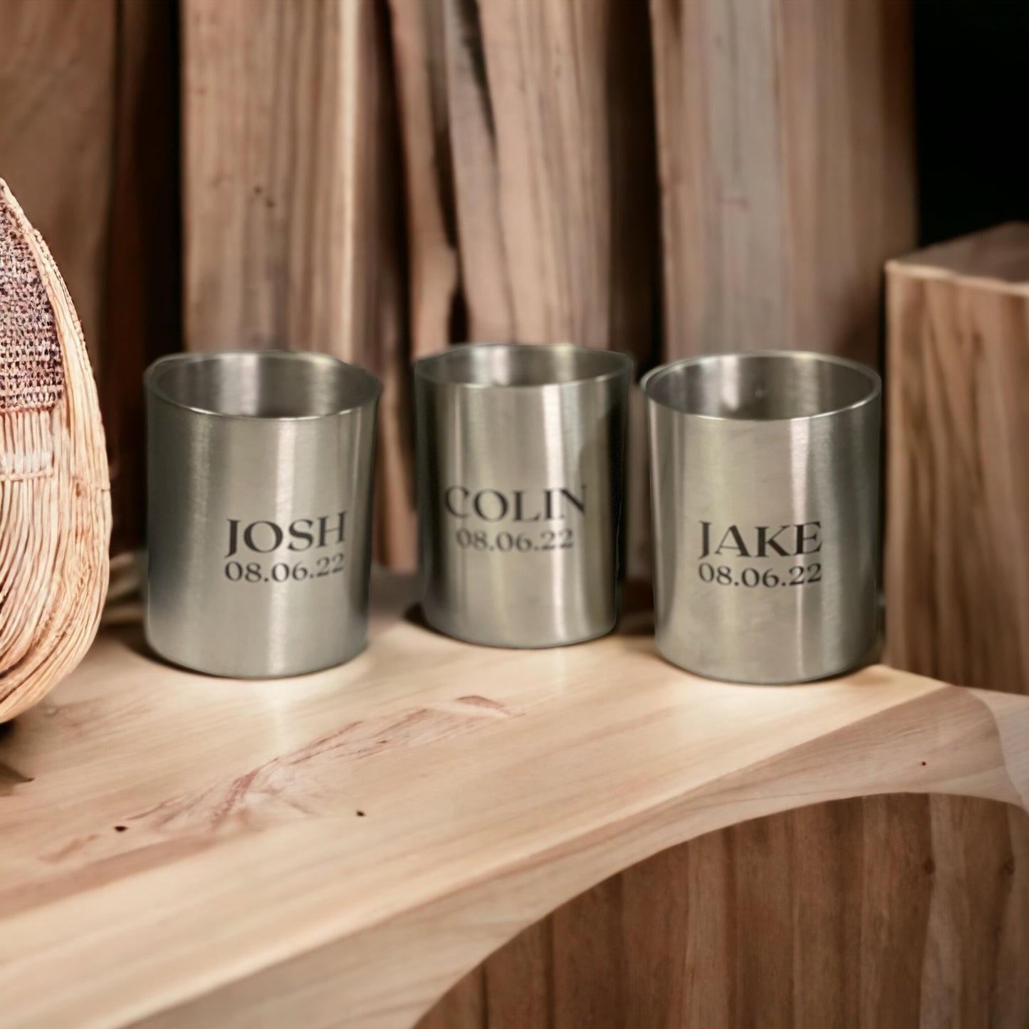 Drinkware | Custom Name | 10oz Stainless Whiskey Glasses